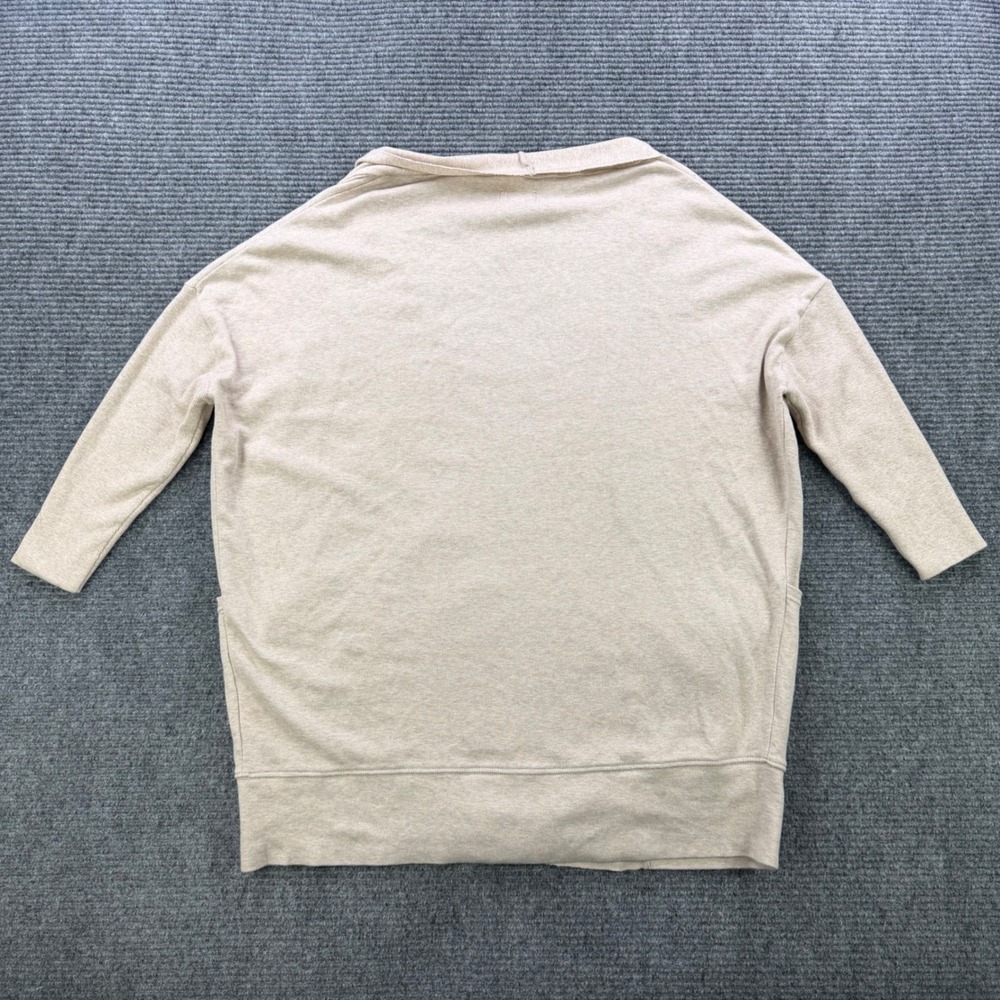 NWOT Pact Organic Cotton Cardigan Sweater Oatmeal Beige Open Front Womens XS / S - Picture 2 of 12